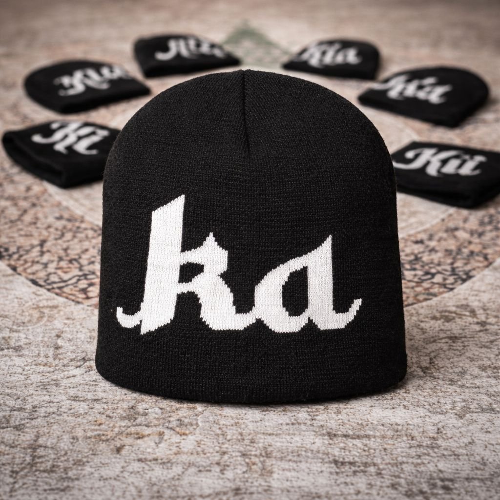 Klika Knit Logo Beanie – Black Winter Streetwear Hat